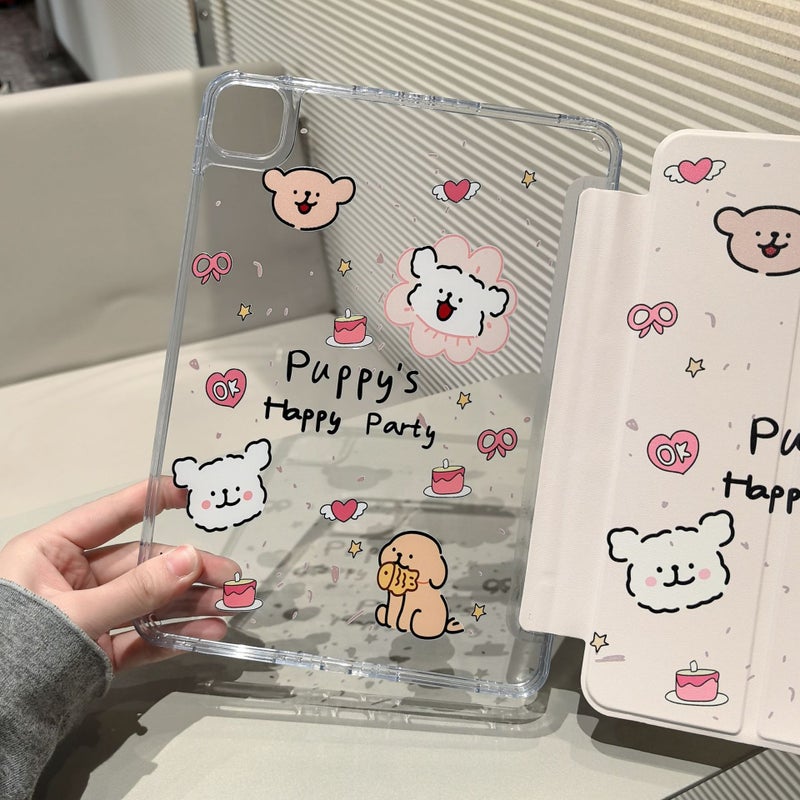 Ipad11 Generation Non-Pen Slot Protective Case Tri-Fold Acrylic Air7/6/5 Anti-Bending Protective Case Pro - Image 3